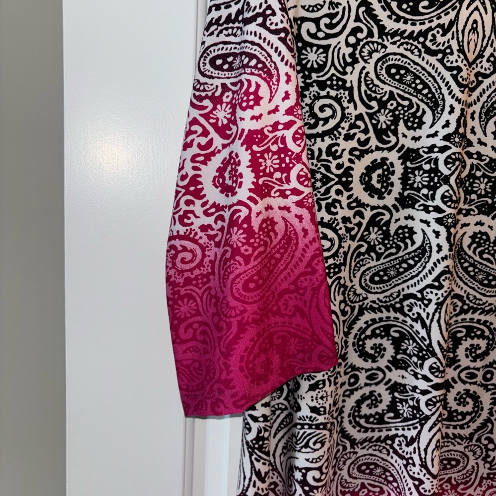 Haani Black and Pink Paisley Dress - Picture 8 of 9
